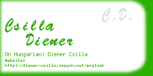 csilla diener business card